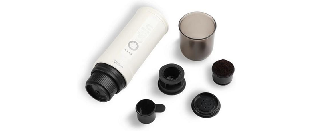 Outin Nano Espressomaschine (Siebträger) – für Nespresso und andere, 20 bar, 0,1 l, weiss, 0,9×1,9×2,5 cm