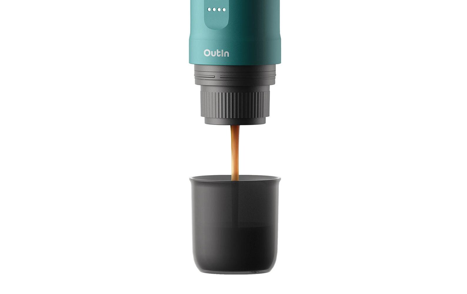 Outin Nano Kapselmaschine – für Nespresso, 0,1 l, blau, 0,9×1,9×2,5 cm