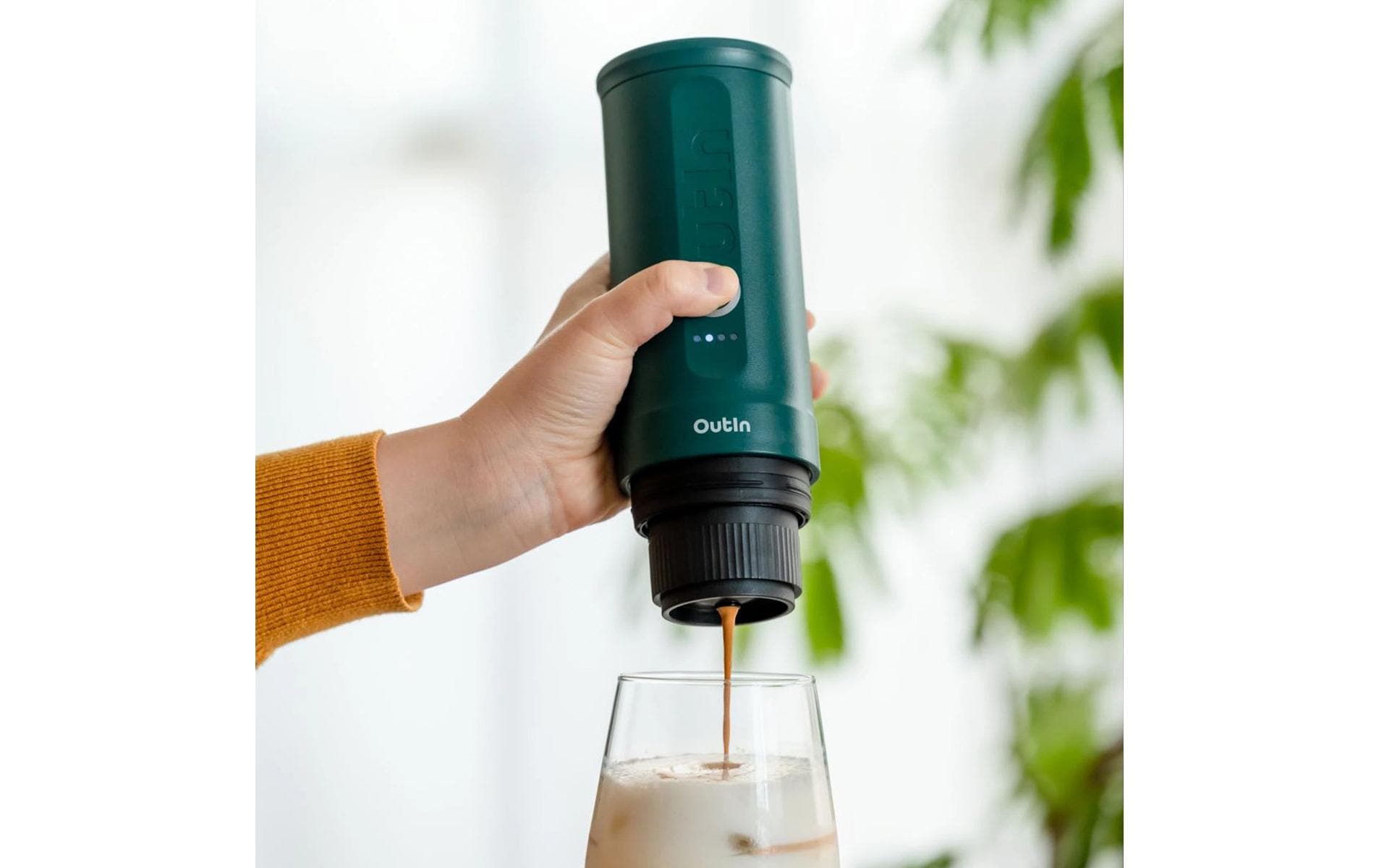 Outin Nano Kapselmaschine – für Nespresso, 0,1 l, blau, 0,9×1,9×2,5 cm