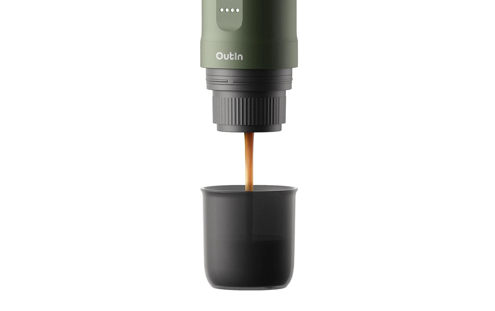 Outin Nano Kapselmaschine – für Nespresso und andere, 0,1 l, grün