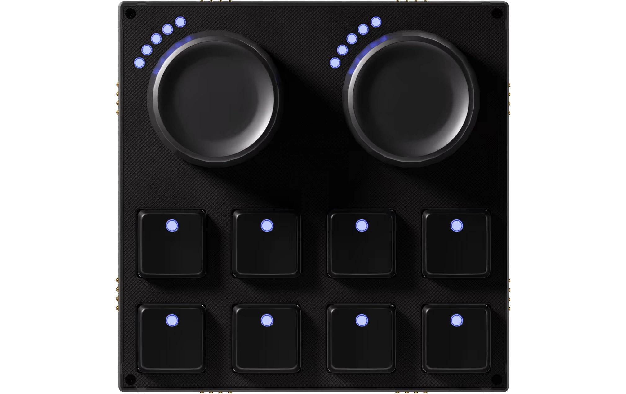 Intech Grid 3 TEK2 – Controller-Modul, 2× Jogwheels, 8× Druckknöpfe, schwarz