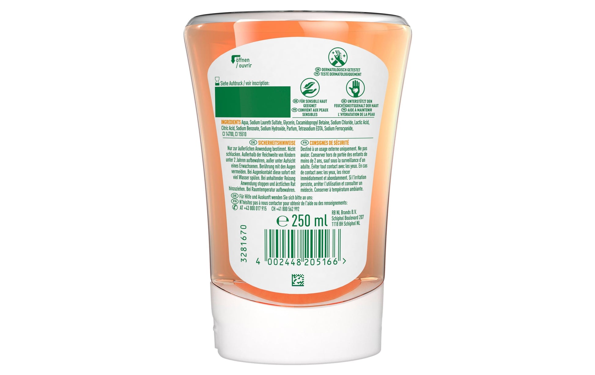 Dettol Flüssige Handseife – Honig – Nachfüllbeutel – 250 ml