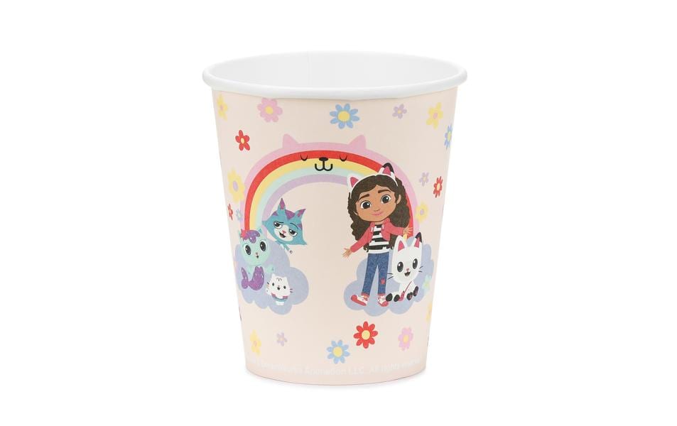 PartyDeco Trinkbecher, Papier – 2,5 dl, mehrfarbig – 6 Stk.