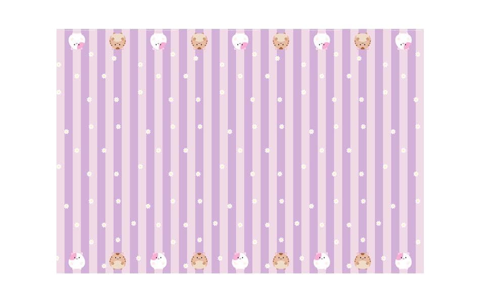 PartyDeco Tischdecke – 180×120 cm, Papier, Rosa/Violett, Gabby's Dollhouse