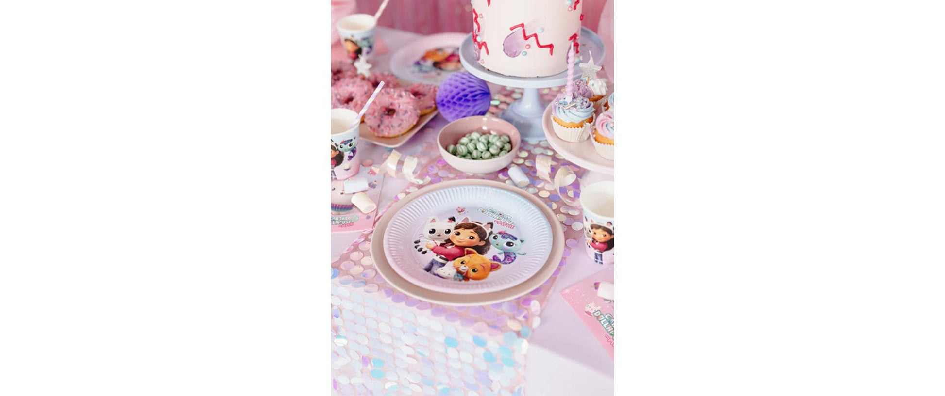 PartyDeco Teller, Papier – Ø 23 cm, mehrfarbig – 6 Stk.