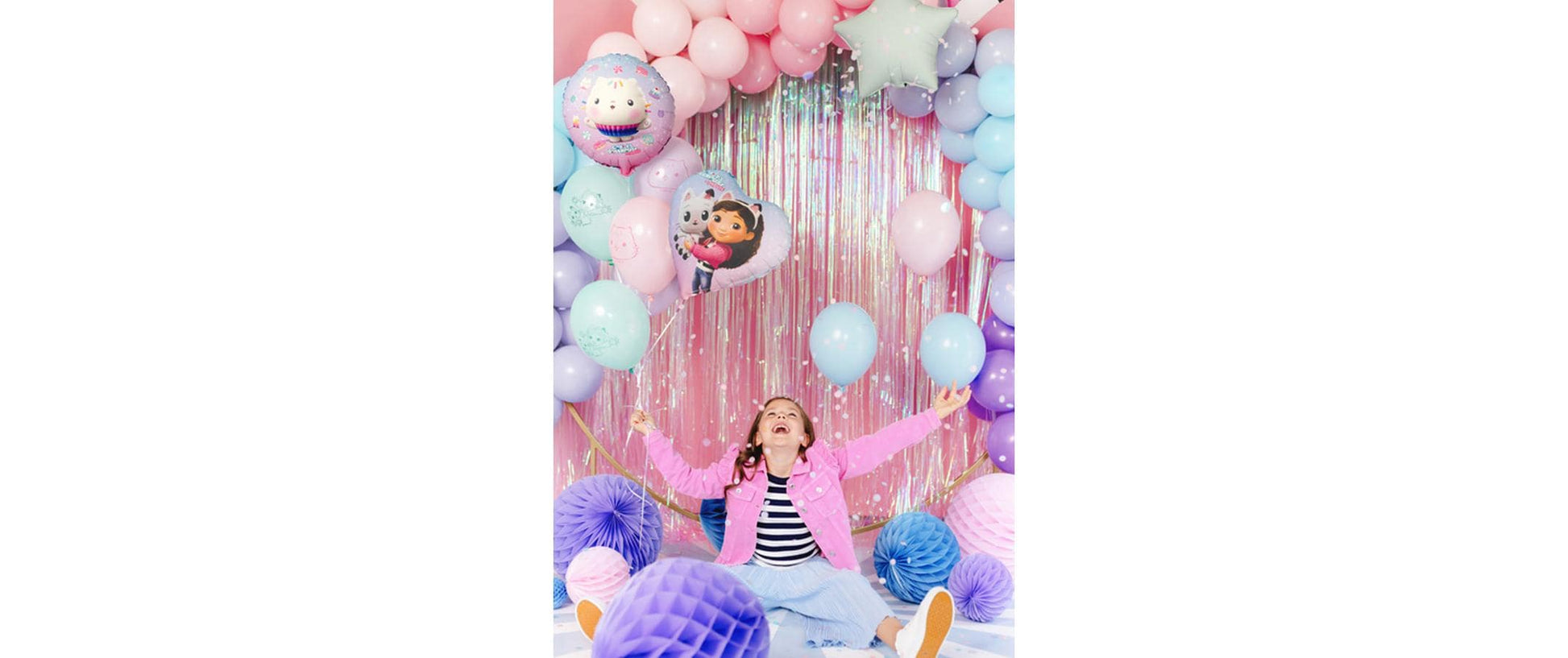 PartyDeco Folienballon Cupcake – mehrfarbig – Ø 35 cm – Folie – 1 Stück