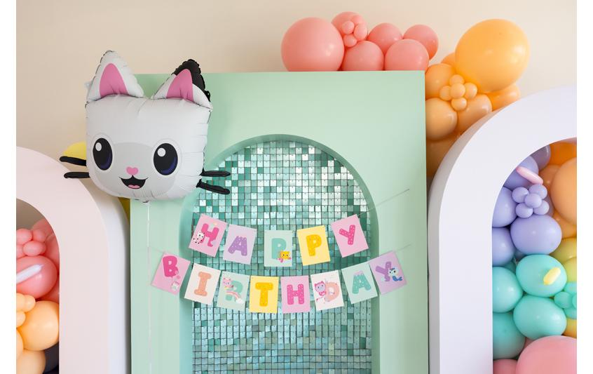 PartyDeco Folienballon Panda – mehrfarbig – 45 × 57 cm – 1 Stk