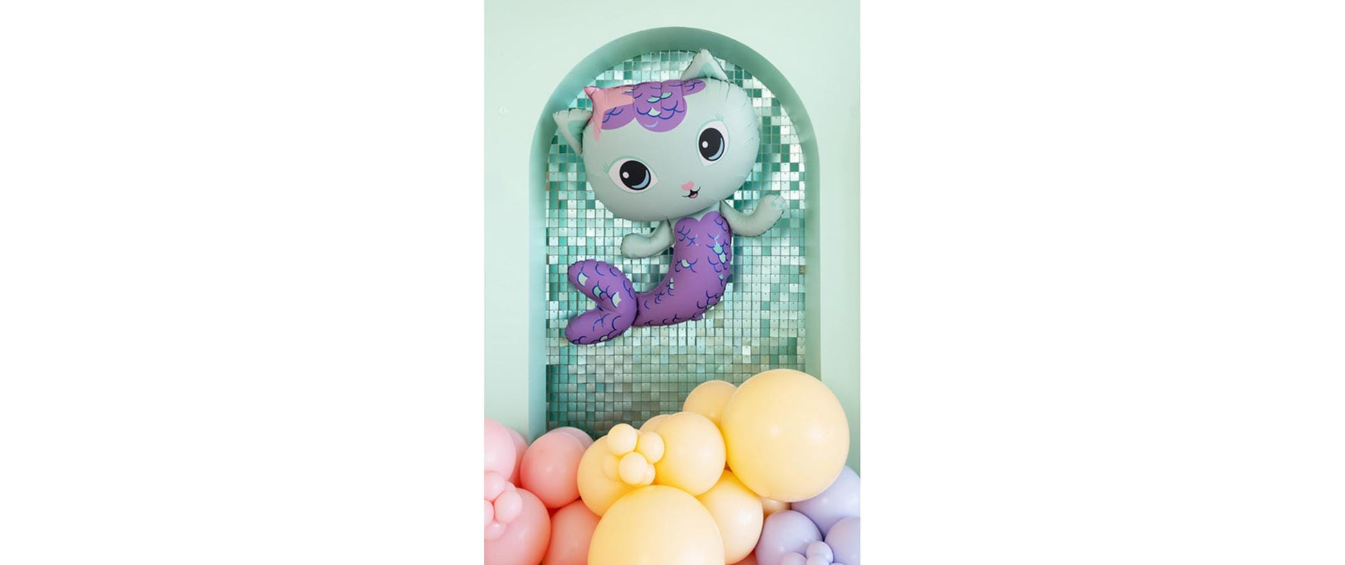 PartyDeco Folienballon Katze – Mehrfarbig – 80 × 82 cm – 1 Stk