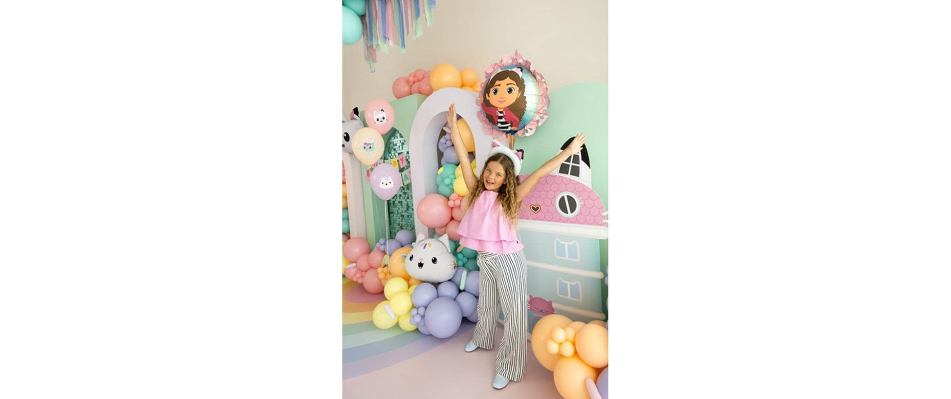PartyDeco Folienballon Gabby's Dollhouse – mehrfarbig – 52 × 42 cm – Folie – 1 Stk