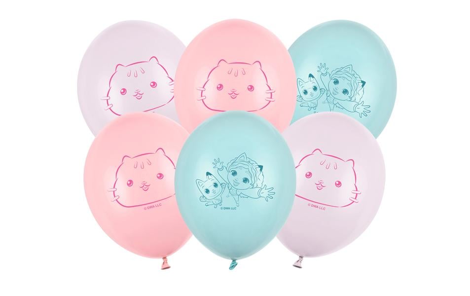 PartyDeco Gabby's Dollhouse Luftballons – mehrfarbig – Ø 27 cm – Latex – 6 Stk