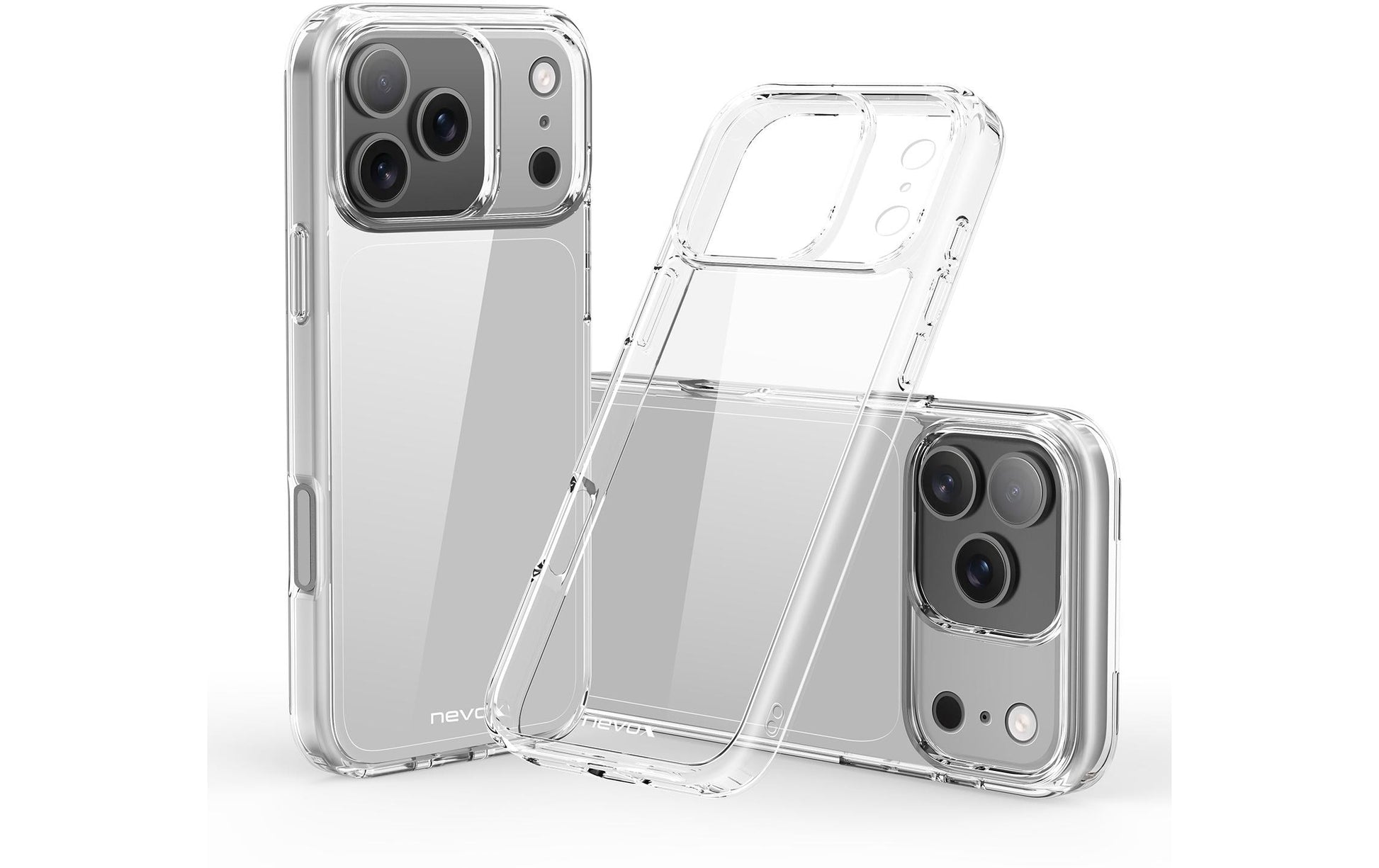 nevox StyleShell Backcover – für Apple iPhone 17 Pro, TPU, Transparent