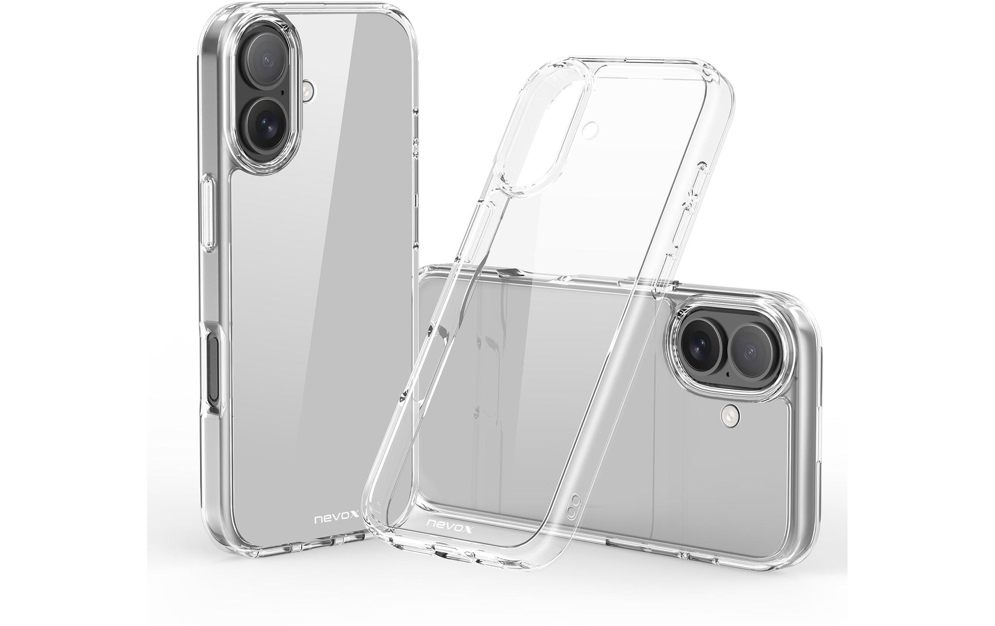 nevox StyleShell Backcover – für Apple iPhone 17, TPU, Transparent
