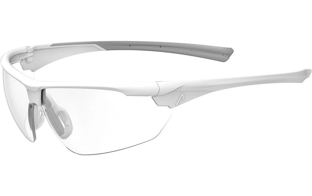 ACE Schutzbrille Evo – Transparent/Weiss, Polycarbonat, Nebelsicher, EN166, für Brillenträger