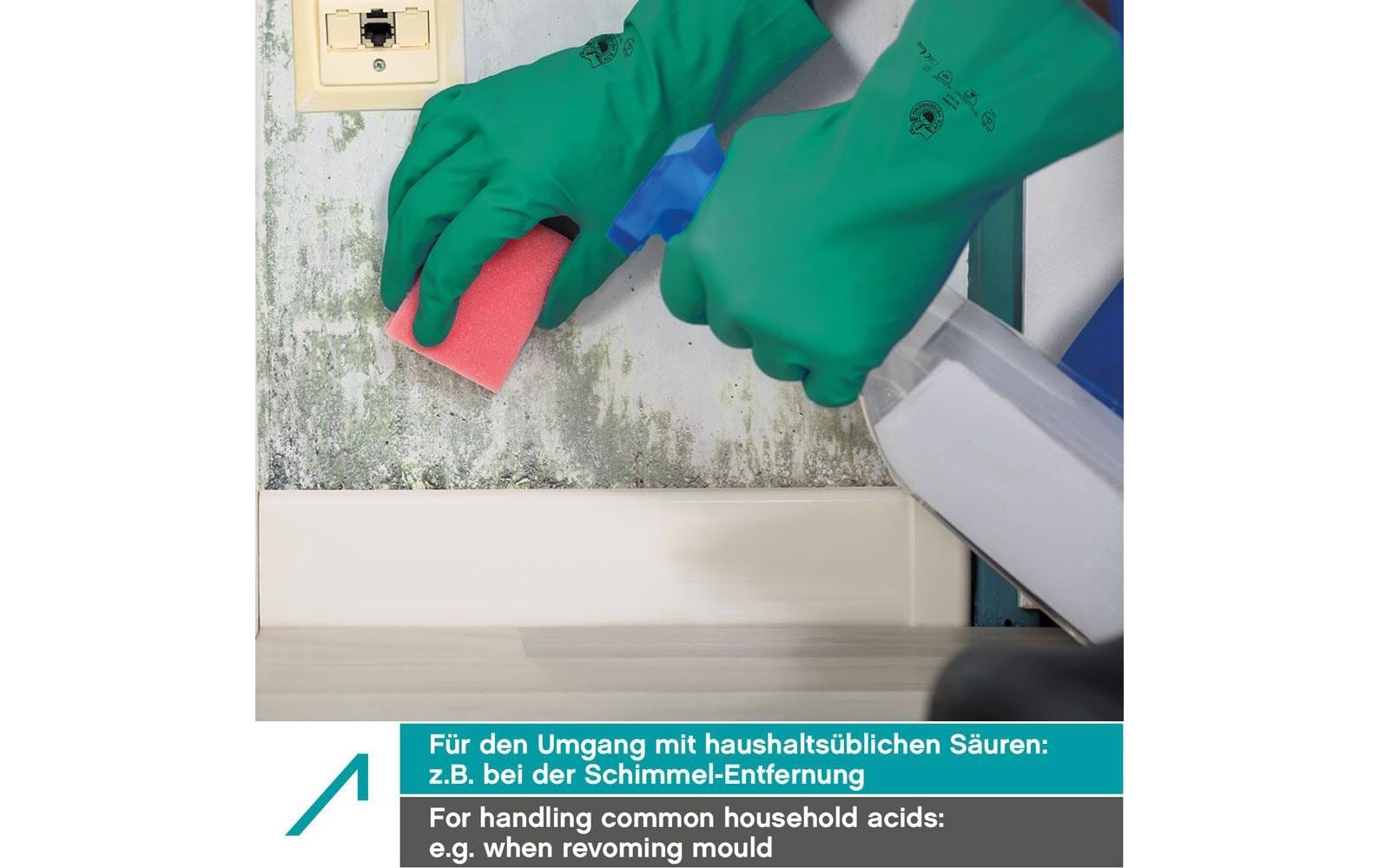 ACE Arbeitshandschuhe Heisenberg – Grösse M – Nitril, Grün, Chemikalienbeständig