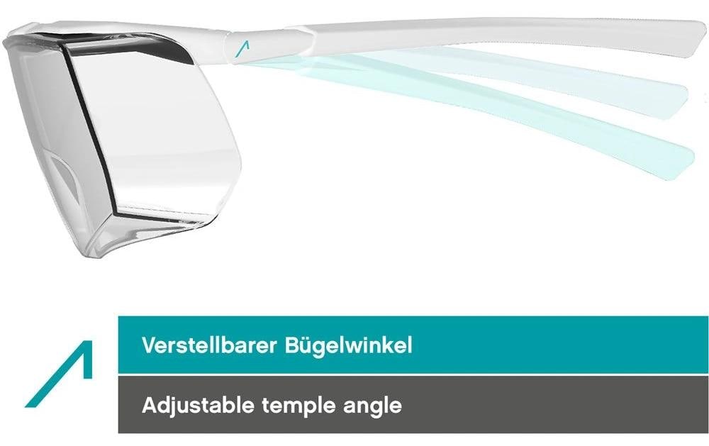 ACE Überbrille Evo 5006-T2 – klar, für Brillenträger, beschlagfrei, kratzfest