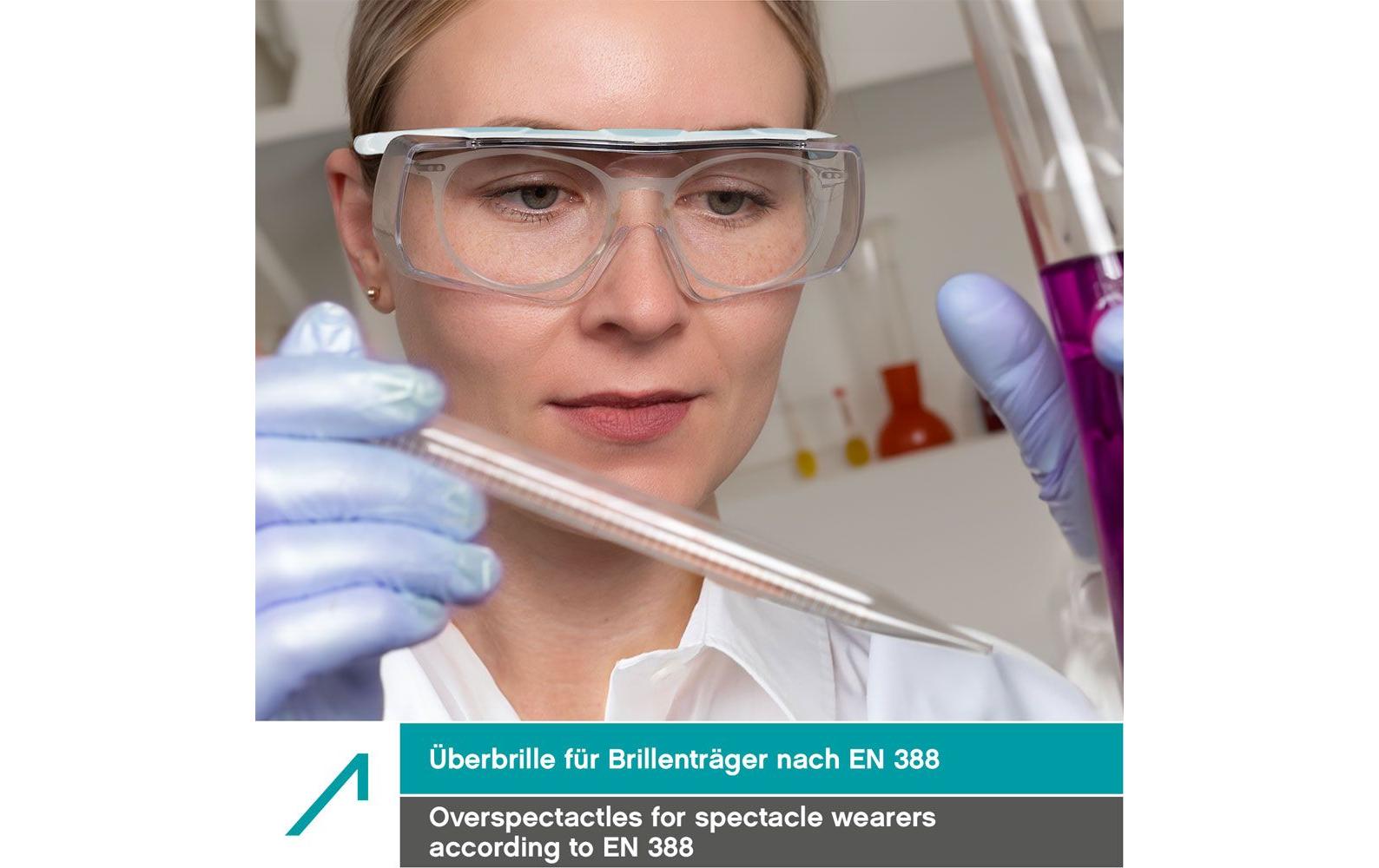 ACE Überbrille Evo 5006-T2 – klar, für Brillenträger, beschlagfrei, kratzfest