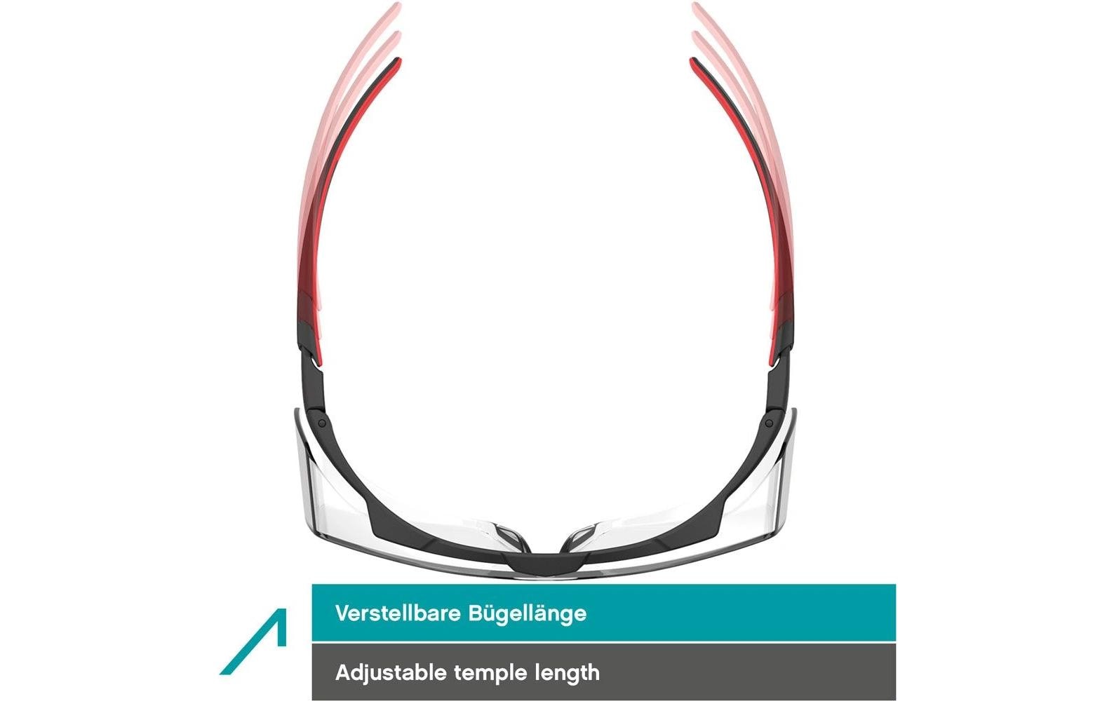 ACE Schutzbrille Evo OTG – klar, beschlagfrei, kratzfest, für Brillenträger