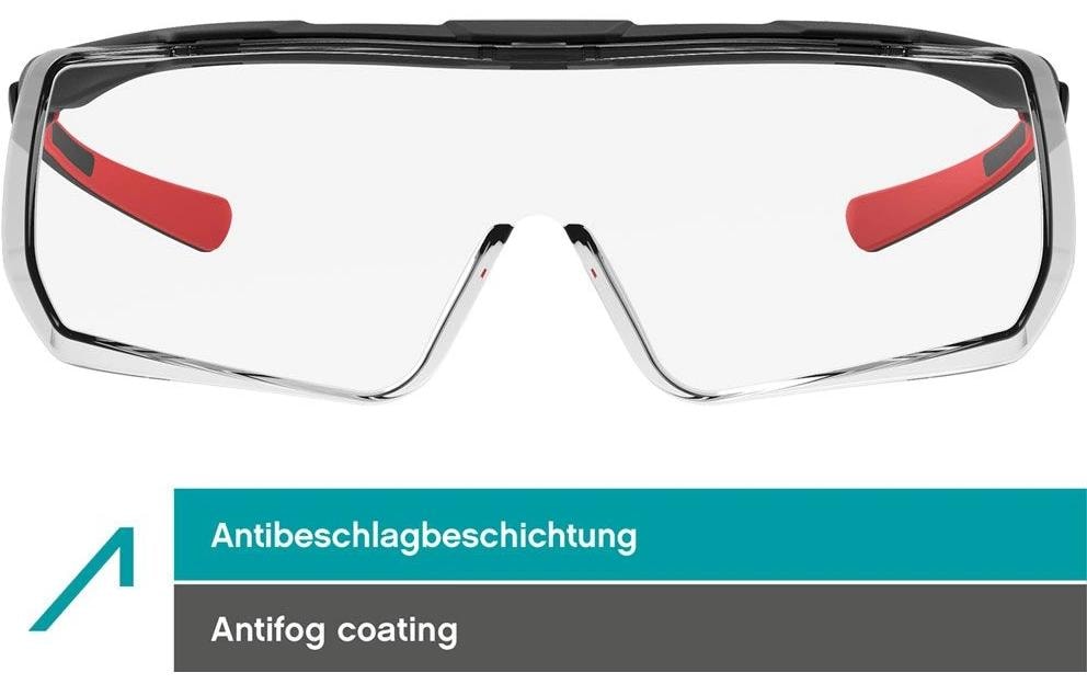ACE Schutzbrille Evo OTG – klar, beschlagfrei, kratzfest, für Brillenträger