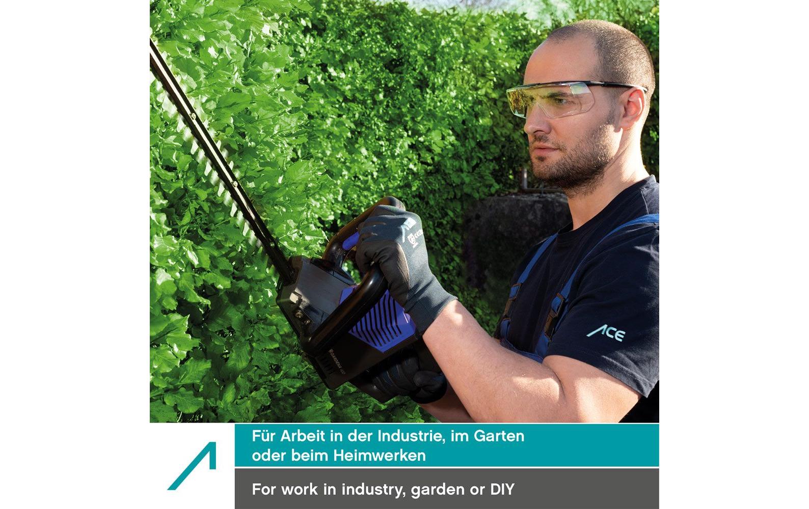 ACE Schutzbrille Evo OTG – klar, beschlagfrei, kratzfest, für Brillenträger