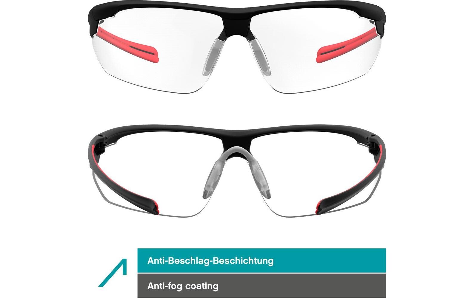 Ace Schutzbrille Evo – klar, beschlagfrei, kratzfest, schwarz