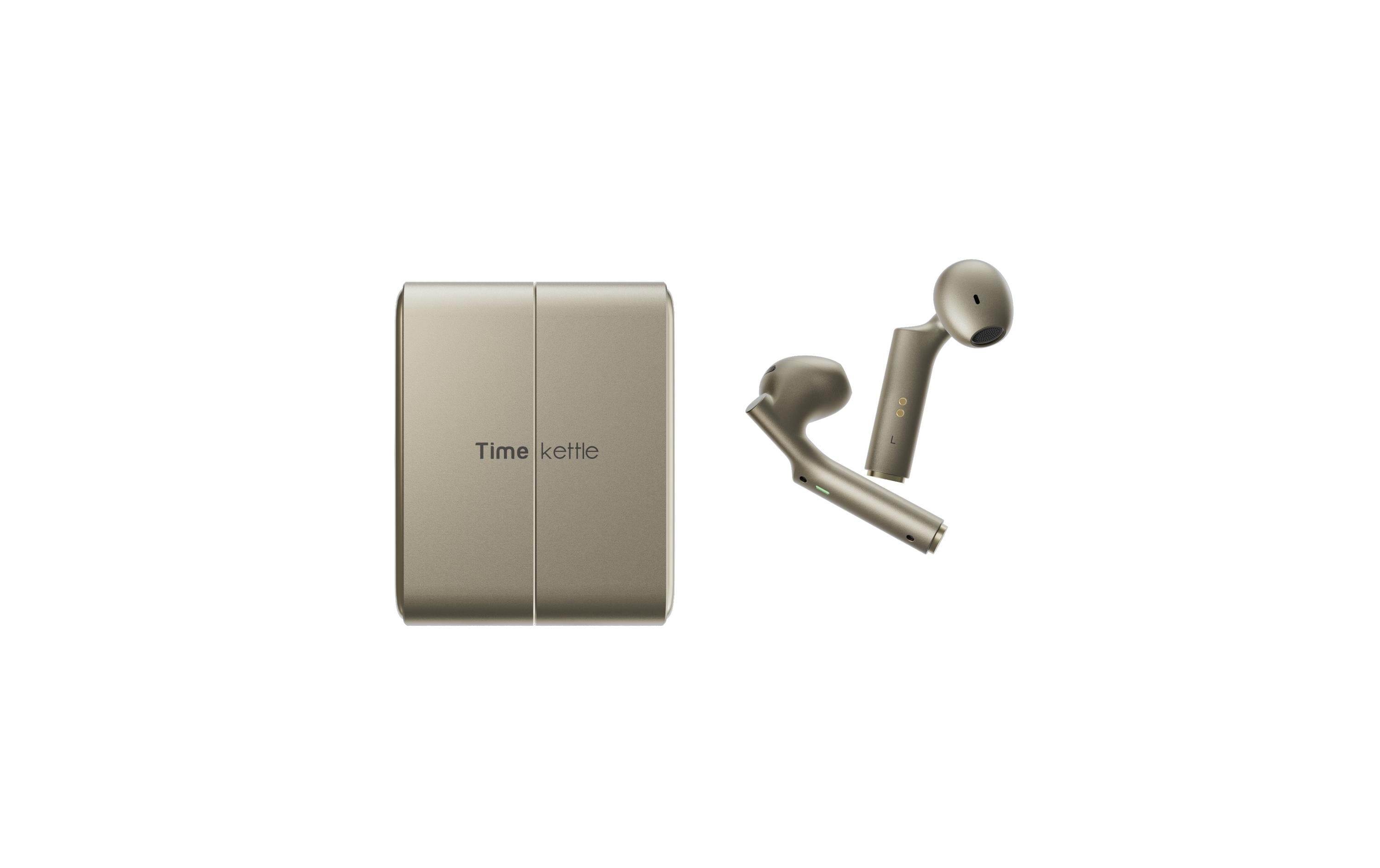 Timekettle W4 AI – In-Ear Simultanübersetzer – AI-Übersetzer, mehrsprachig – Gold
