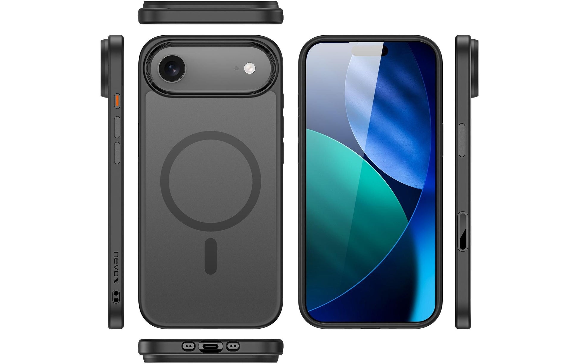 nevox StyleShell INVISIO – Backcover – für Apple iPhone Air, TPU, Schwarz