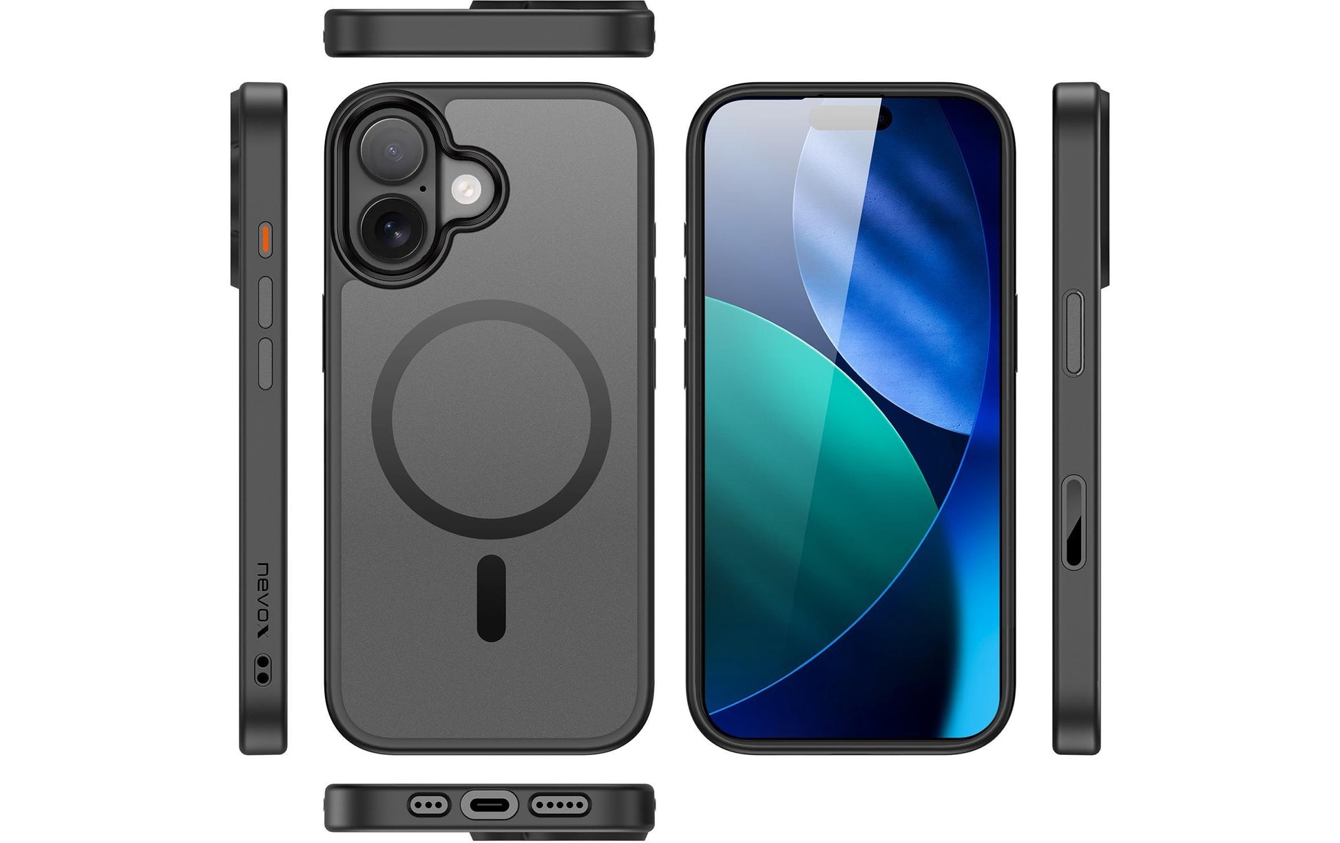 nevox StyleShell INVISIO Backcover – für Apple iPhone 17, TPU, schwarz