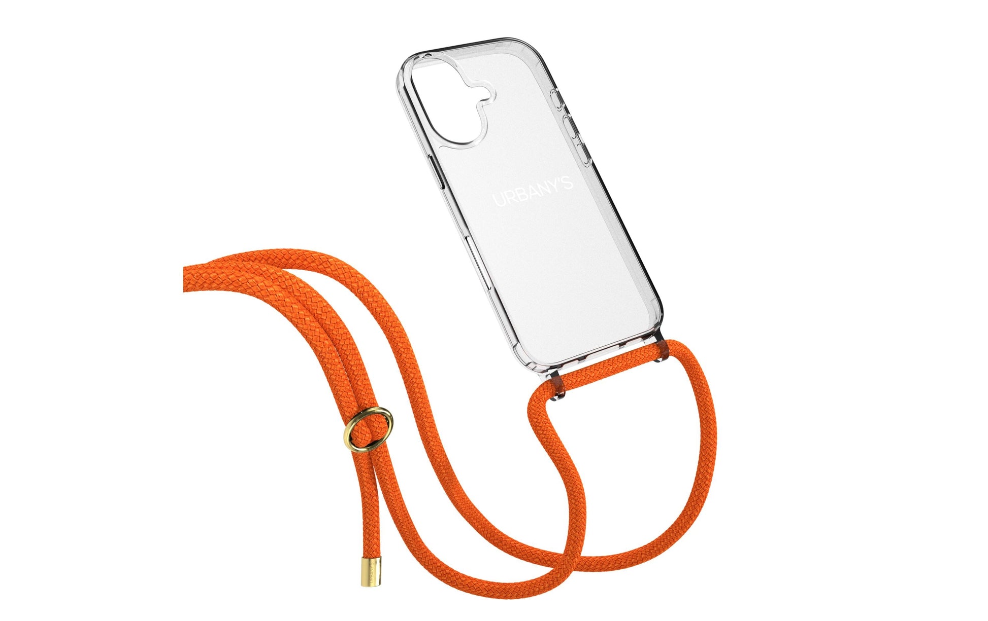 Urbany's Ringhalterung NECKLACE APEROL – für Apple iPhone 17, Kunststoff, Silber