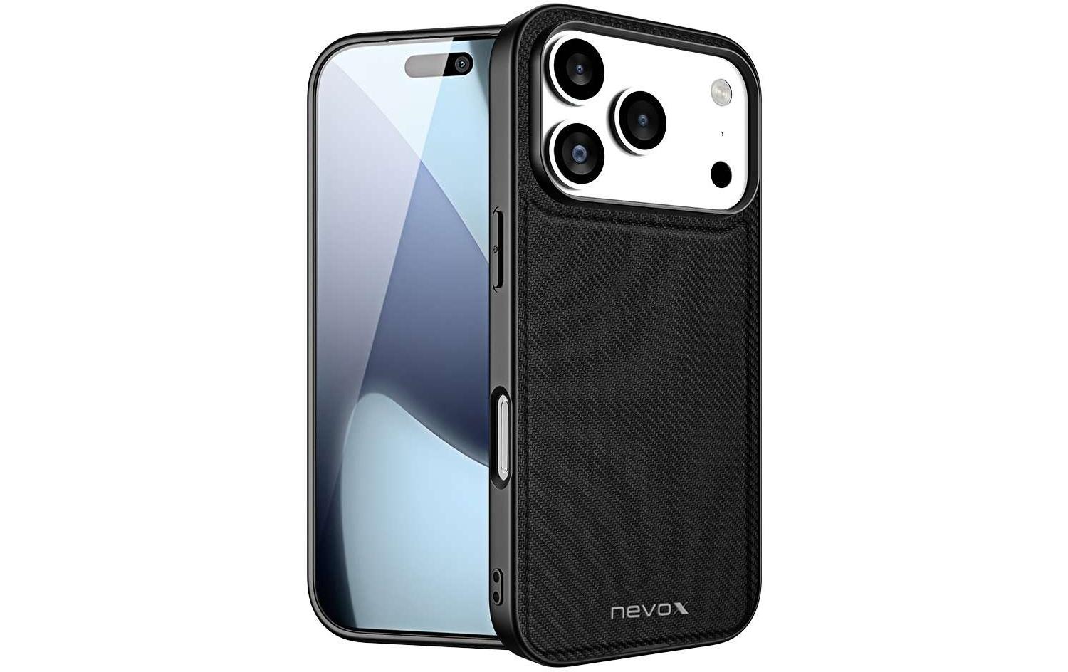 nevox StyleShell NYLO – Backcover – für Apple iPhone 17 Pro Max, TPU, schwarz