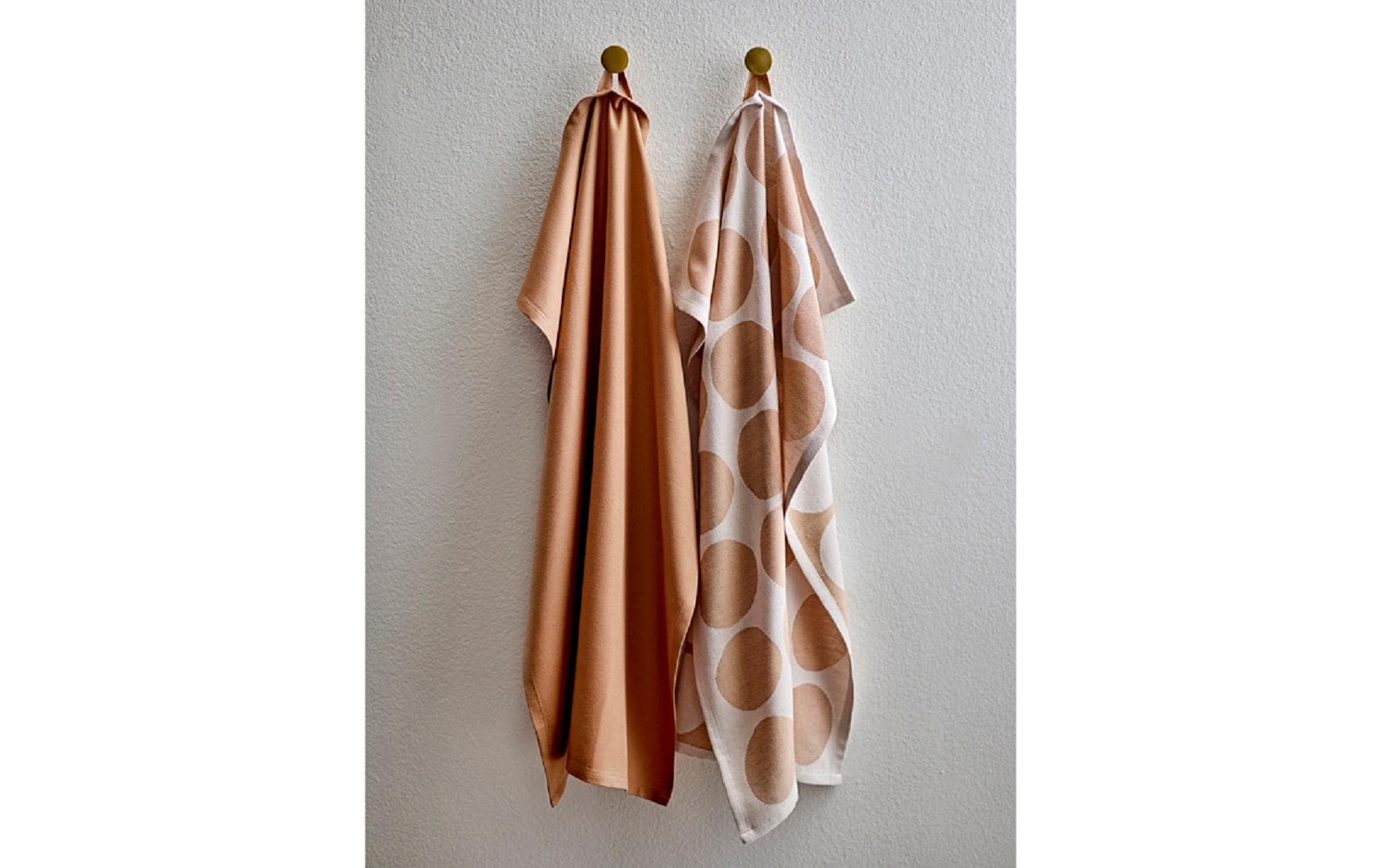 Södahl Geschirrtuch Bubbles – 50 × 70 cm, Dunkelbraun, Baumwolle, 2er-Set, OEKO-TEX