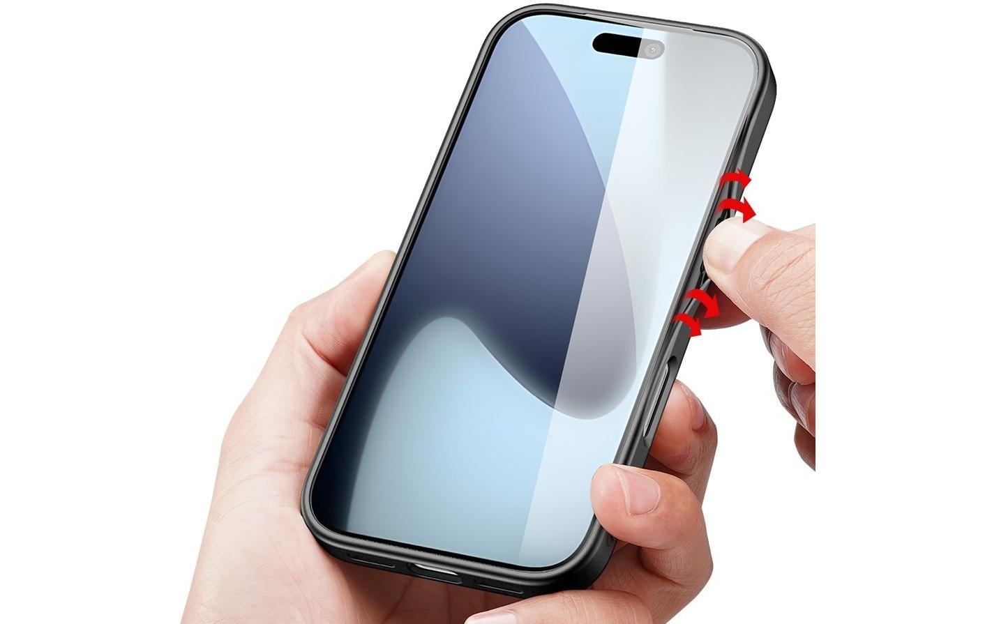 nevox StyleShell NYLO – Backcover – für Apple iPhone 17 Pro, TPU, Schwarz