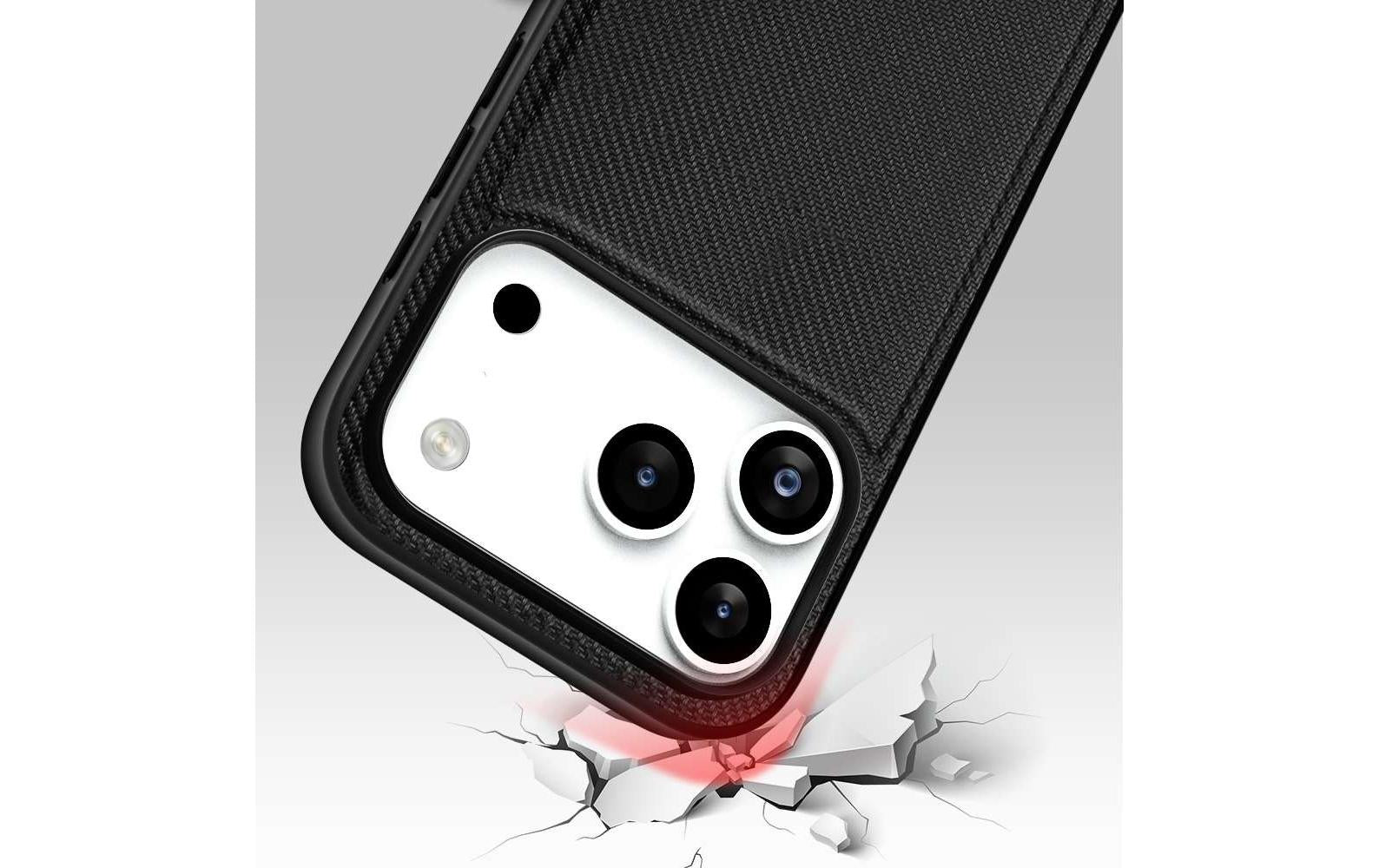 nevox StyleShell NYLO – Backcover – für Apple iPhone 17 Pro, TPU, Schwarz