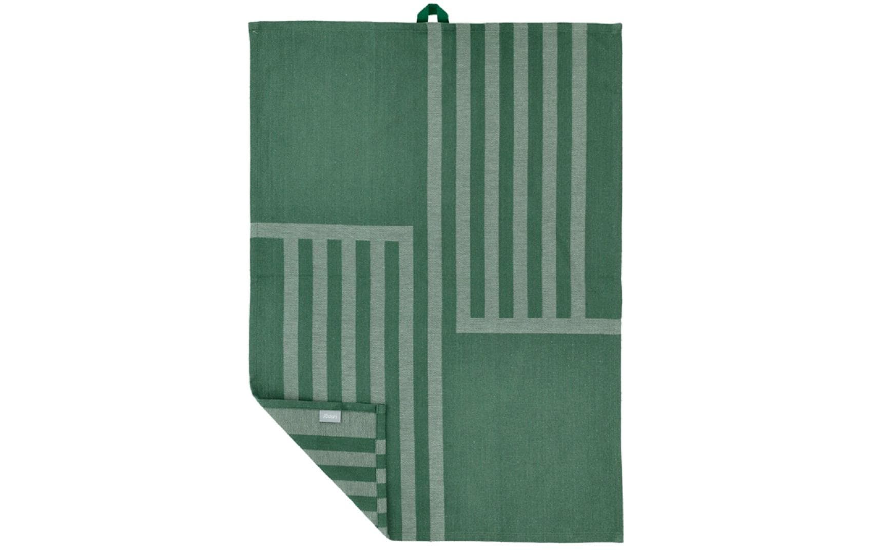 Södahl Geschirrtuch Reflection – 50 × 70 cm, Kieferngrün, Baumwolle, 2er-Set