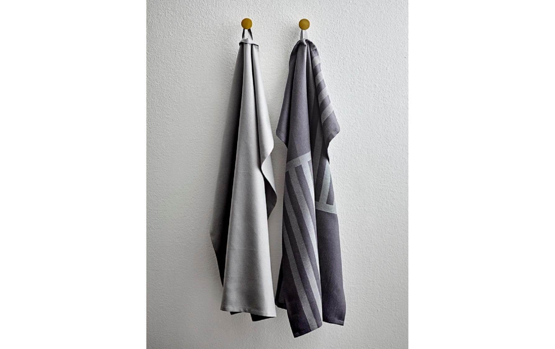 Södahl Geschirrtuch Reflection – Grau – 50 × 70 cm – Baumwolle – 2er-Set