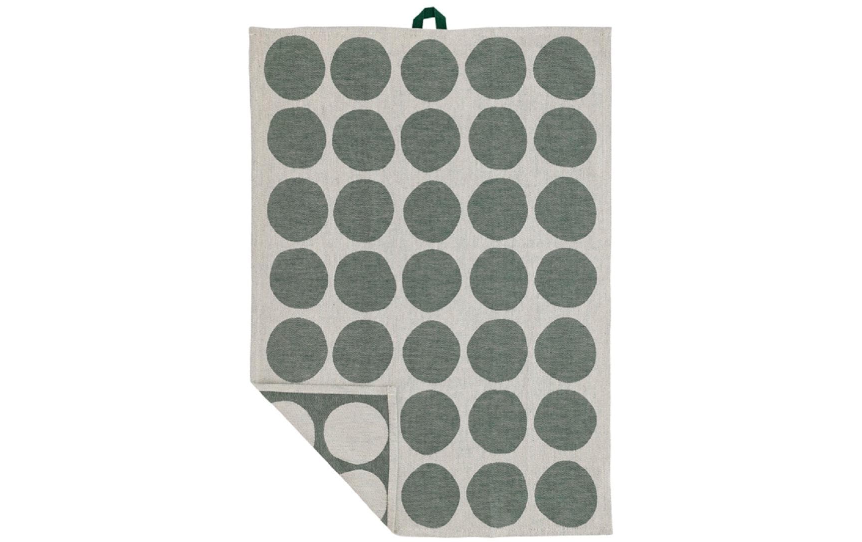 Södahl Geschirrtuch Bubbles – 50 × 70 cm, Pine Green, Baumwolle, 2er-Set, OEKO-TEX STANDARD 100