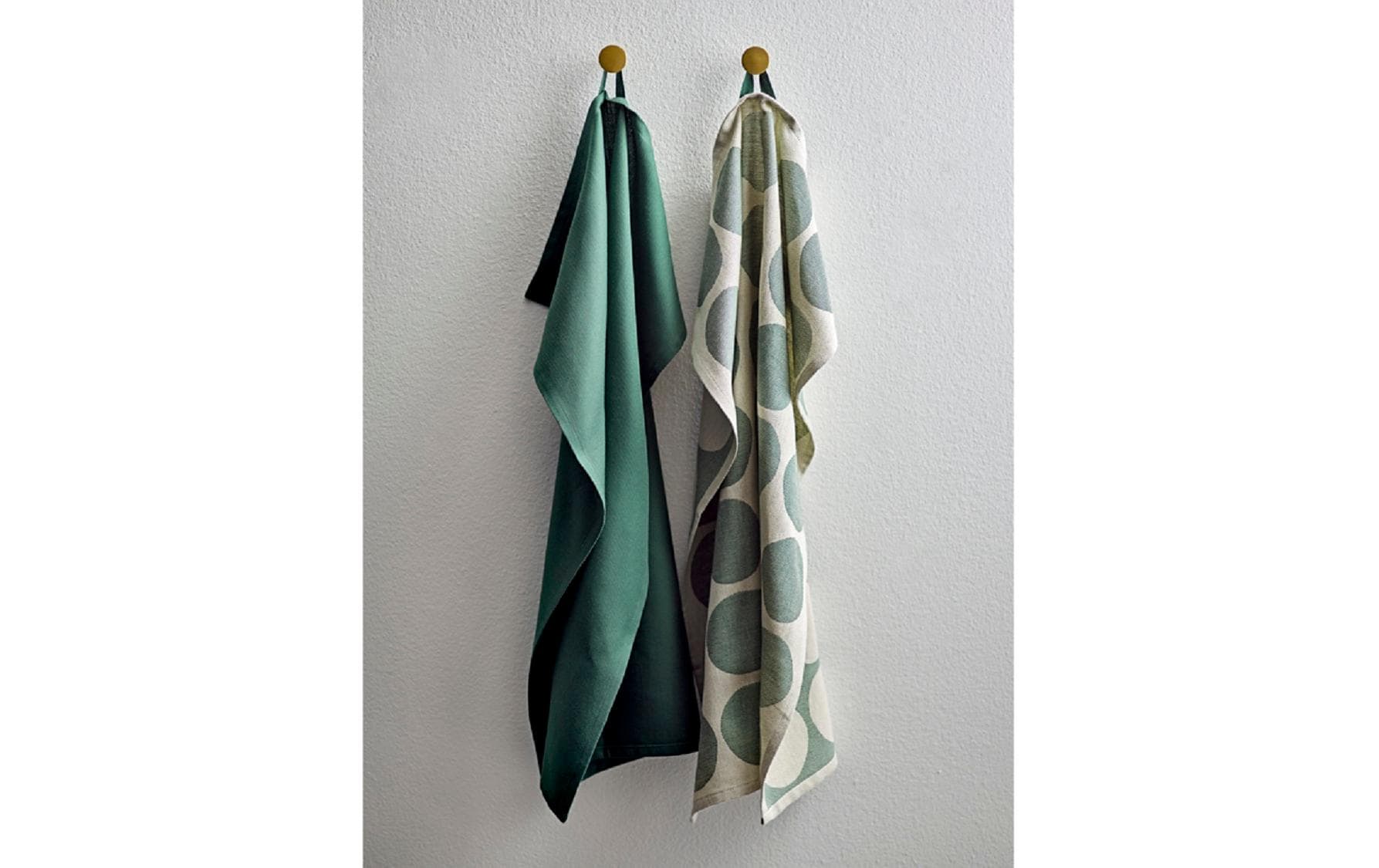 Södahl Geschirrtuch Bubbles – 50 × 70 cm, Pine Green, Baumwolle, 2er-Set, OEKO-TEX STANDARD 100