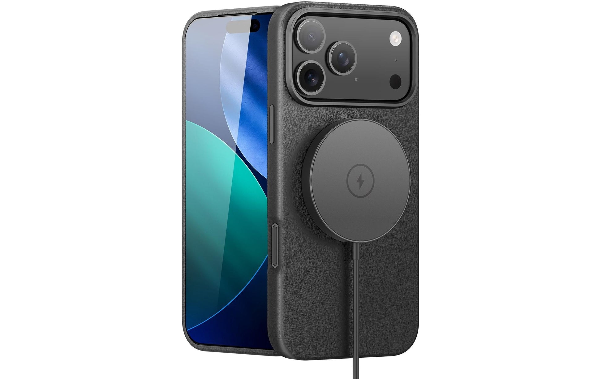 Nevox StyleShell PRO Backcover – für Apple iPhone 17 Pro, Leder, Schwarz