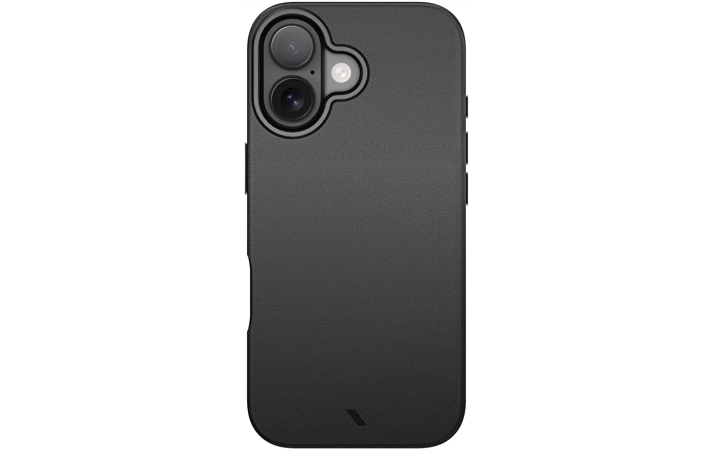 nevox StyleShell PRO Backcover – für Apple iPhone 17, Leder, Schwarz