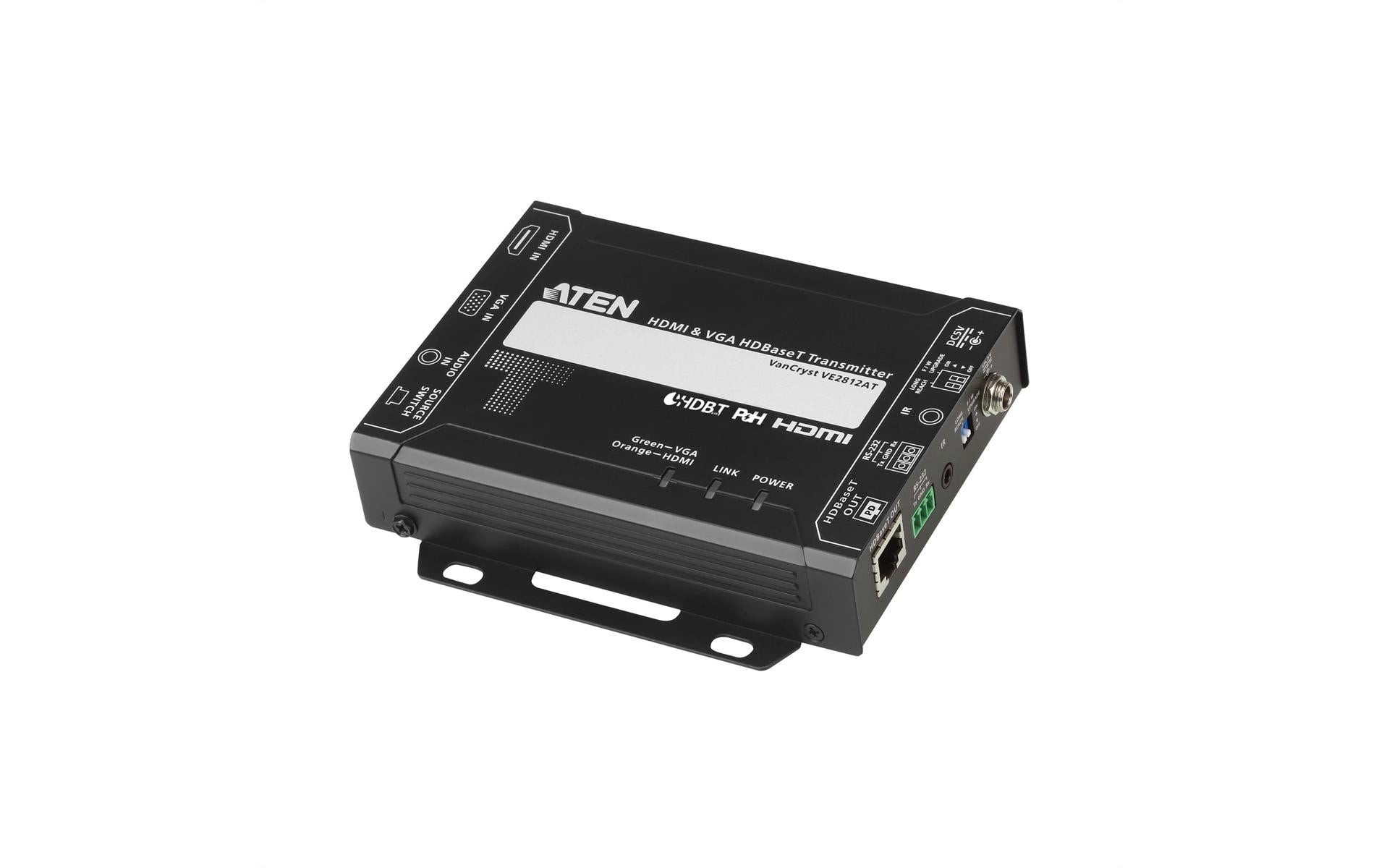 ATEN VE2812AT – HDBaseT-Transmitter, HDMI/VGA, PoE, 4K bis 150 m