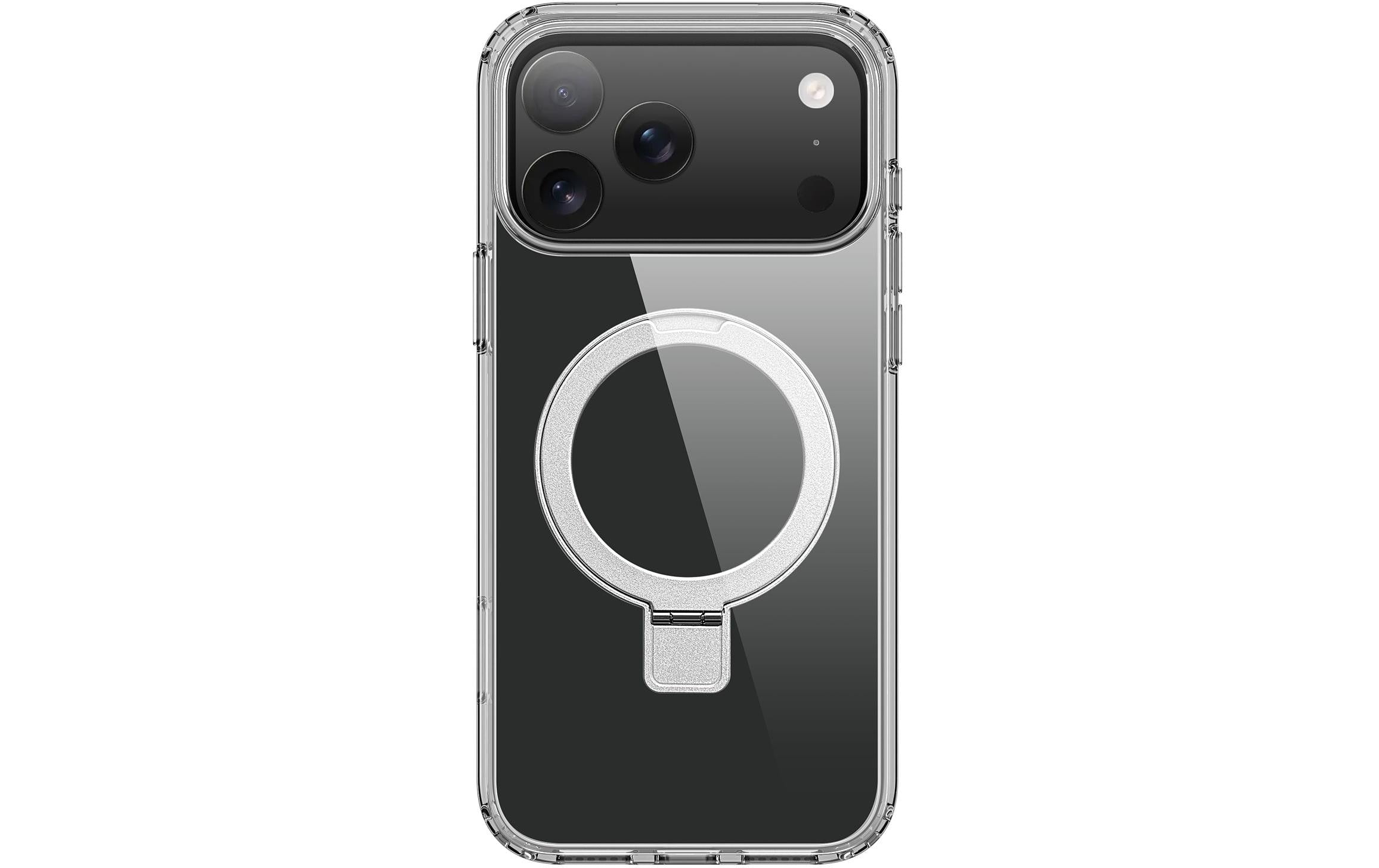 nevox StyleShell SHOCKFlex – Backcover – für Apple iPhone 17 Pro, mit Ständer, TPU, Transparent