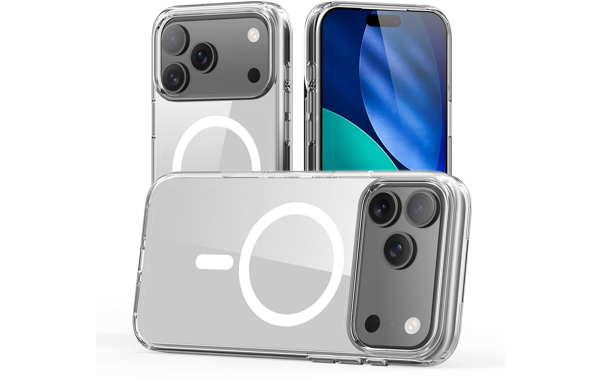 nevox StyleShell SHOCKFlex Backcover – für Apple iPhone 17 Pro Max, MagSafe, PC, Transparent