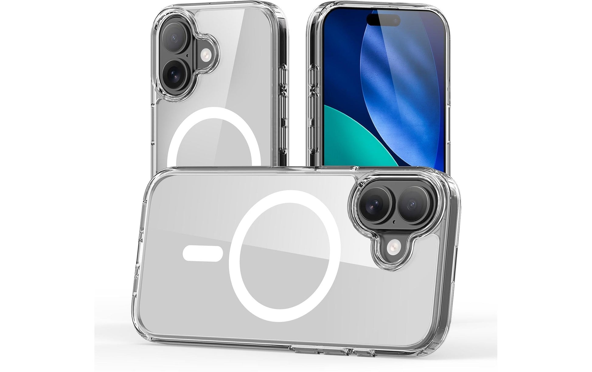 nevox StyleShell SHOCKFlex Backcover – für Apple iPhone 17, MagSafe, PC, Transparent