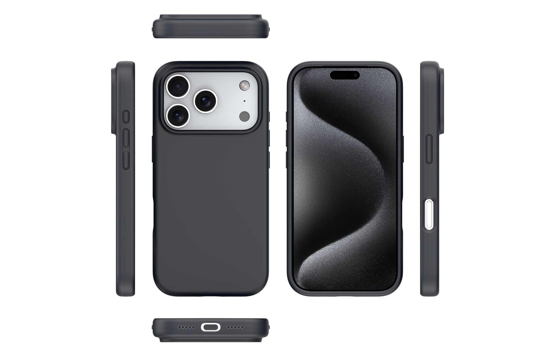 nevox StyleShell SHOCK Backcover – für Apple iPhone 17 Pro, PC, Schwarz