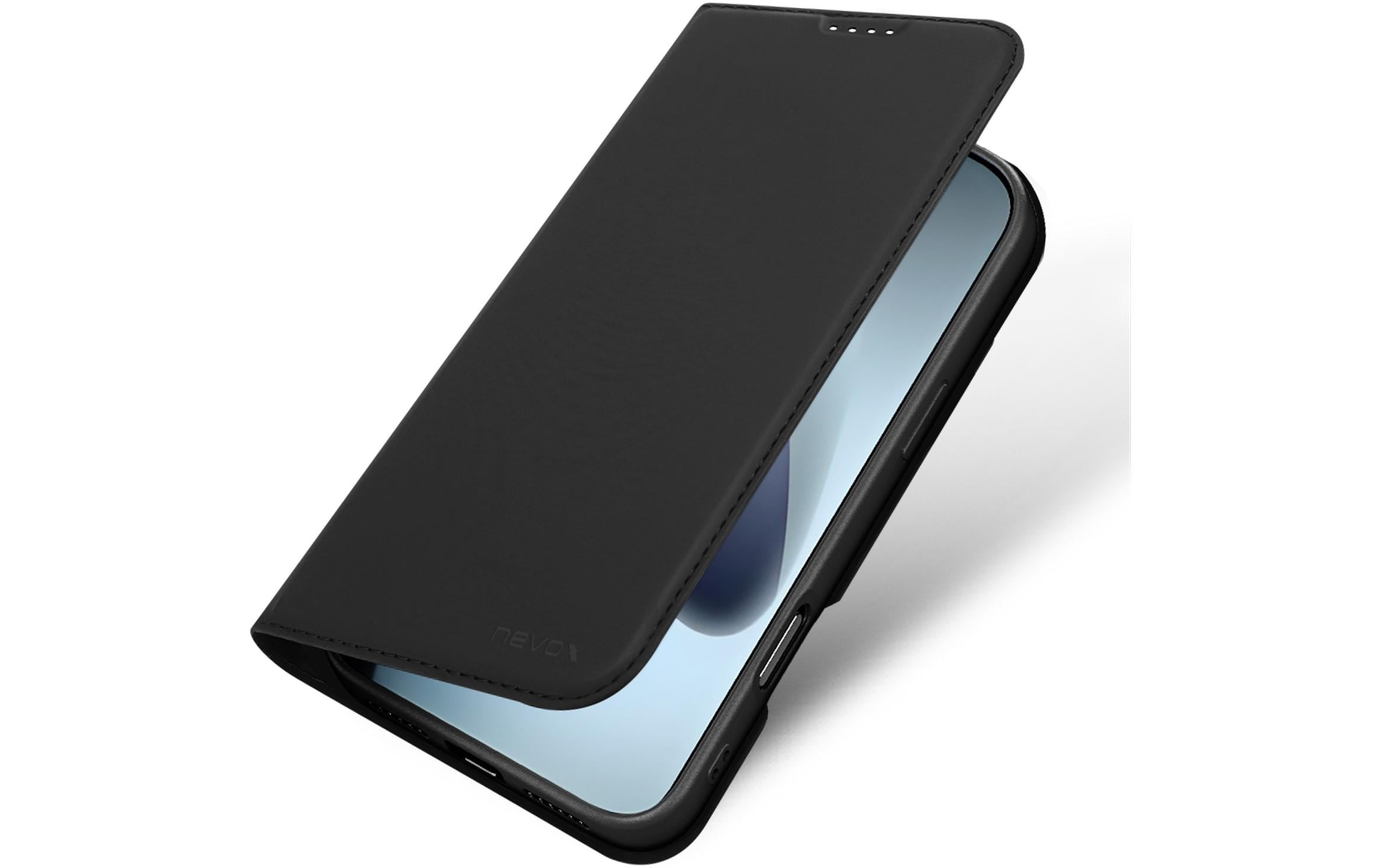nevox Vario Series Folio – für Apple iPhone 17 Pro Max, mit Kartenfach, PU, Schwarz