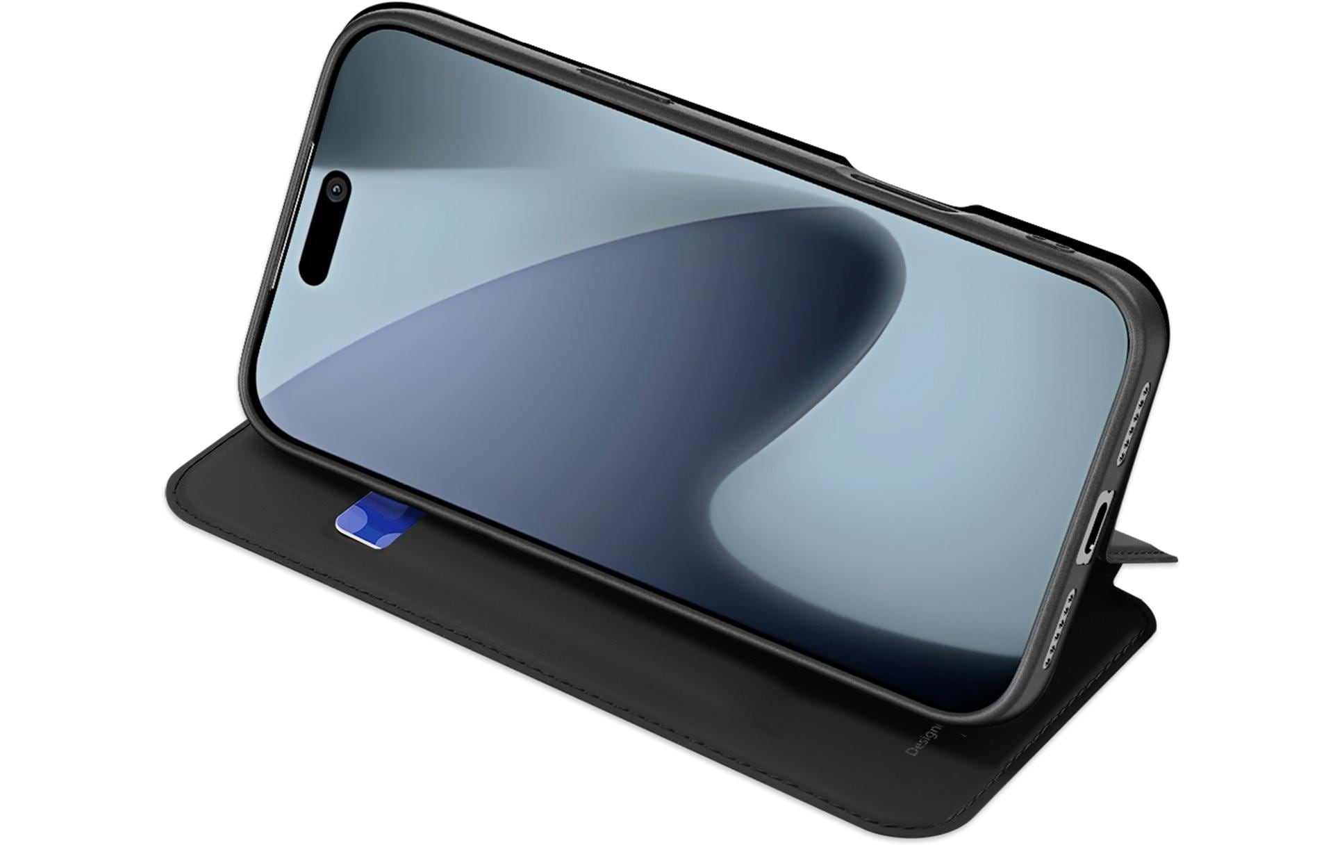 nevox Vario Series Folio – für Apple iPhone 17 Pro Max, mit Kartenfach, PU, Schwarz