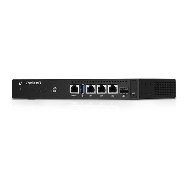 Ubiquiti EdgeRouter 4 – VPN-Router – 3×GbE LAN, 1×GbE WAN, IPSec/OpenVPN/L2TP/PPTP, 1U