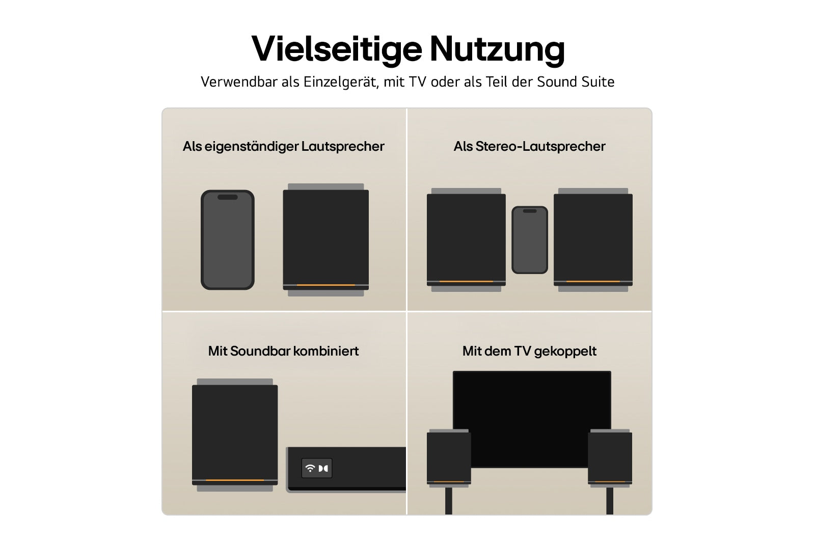 LG M5.AEUTLLK – Smart Speaker – Dolby Atmos, Bluetooth 5.4, mit integriertem Subwoofer, 50 W – Schwarz