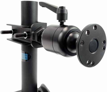 Getac Tablet-Arm (Tischklemme) – AMPS/NEC-Halterplatte, für Rohr 0,75–1,875" – Schwarz