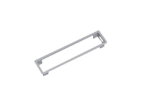 Bachmann POWER FRAME Einbausteckdosenleiste, Einbau, 284×73×42 mm – silberfarben