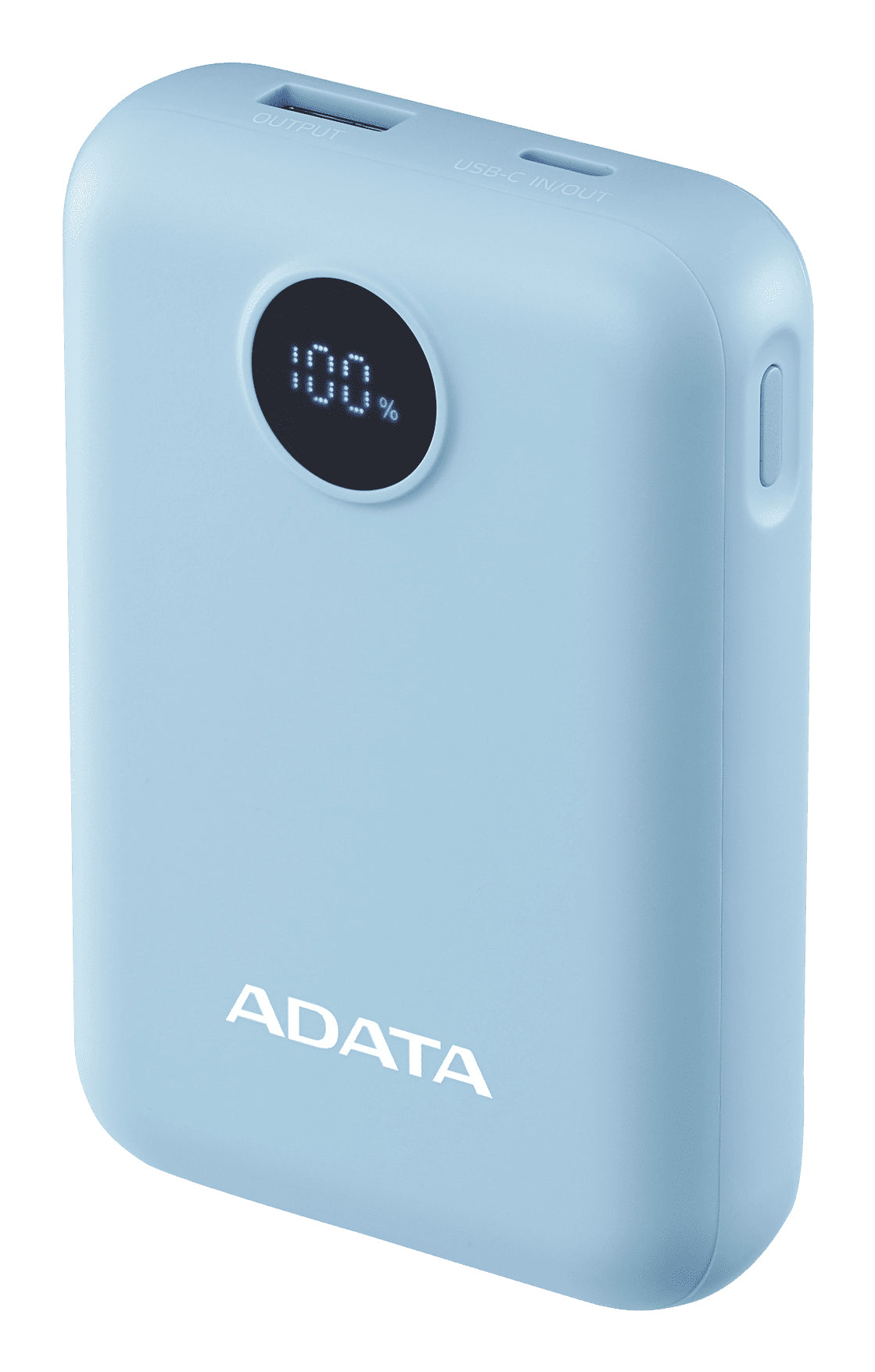 ADATA Powerbank – 10'000 mAh, Hellblau